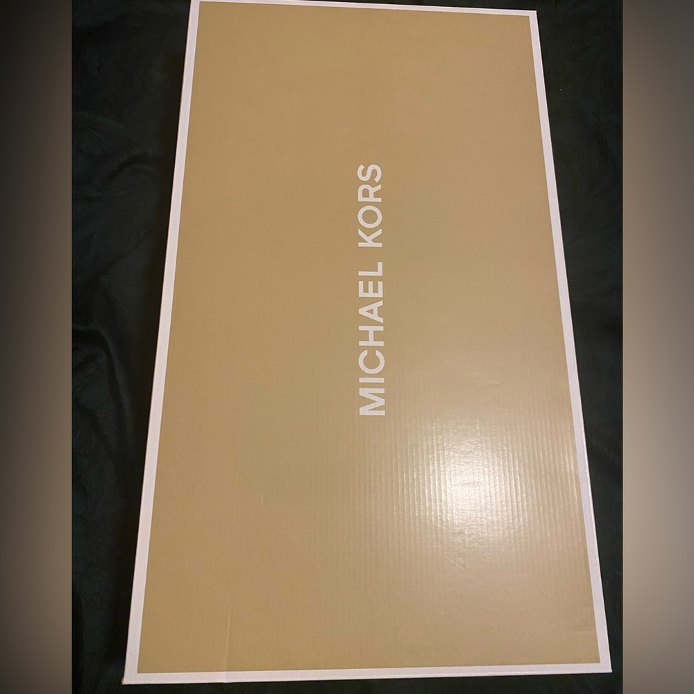 Michael Kors Mindy Leather and Signature Logo Trim Boot - Picture 5 of 6